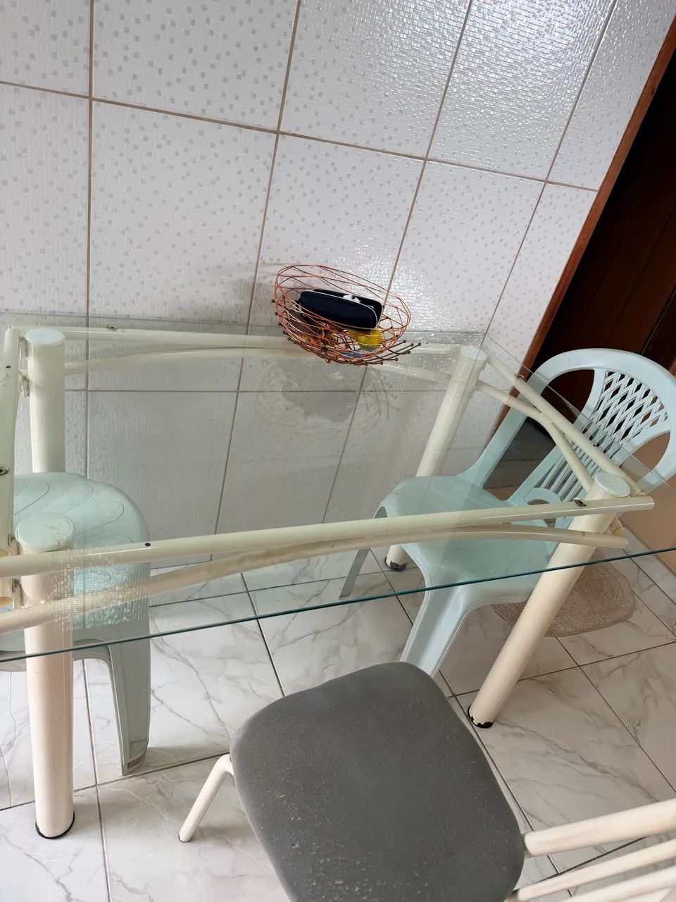 Mesa de vidro 4 lugares  - Foto 2