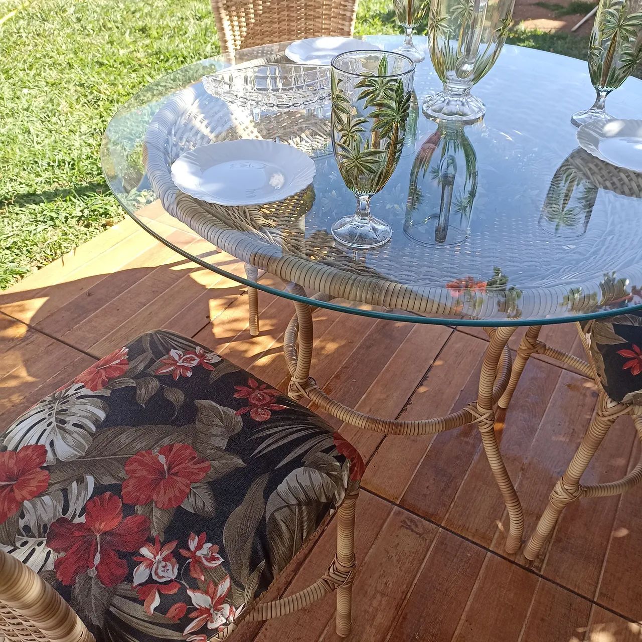 Mesa com Cadeiras em Fibra Sintética  - Foto 5