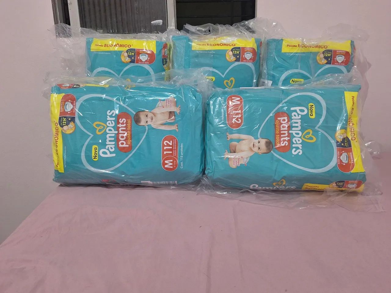 FRALDA PAMPERS( M 112 unidades )