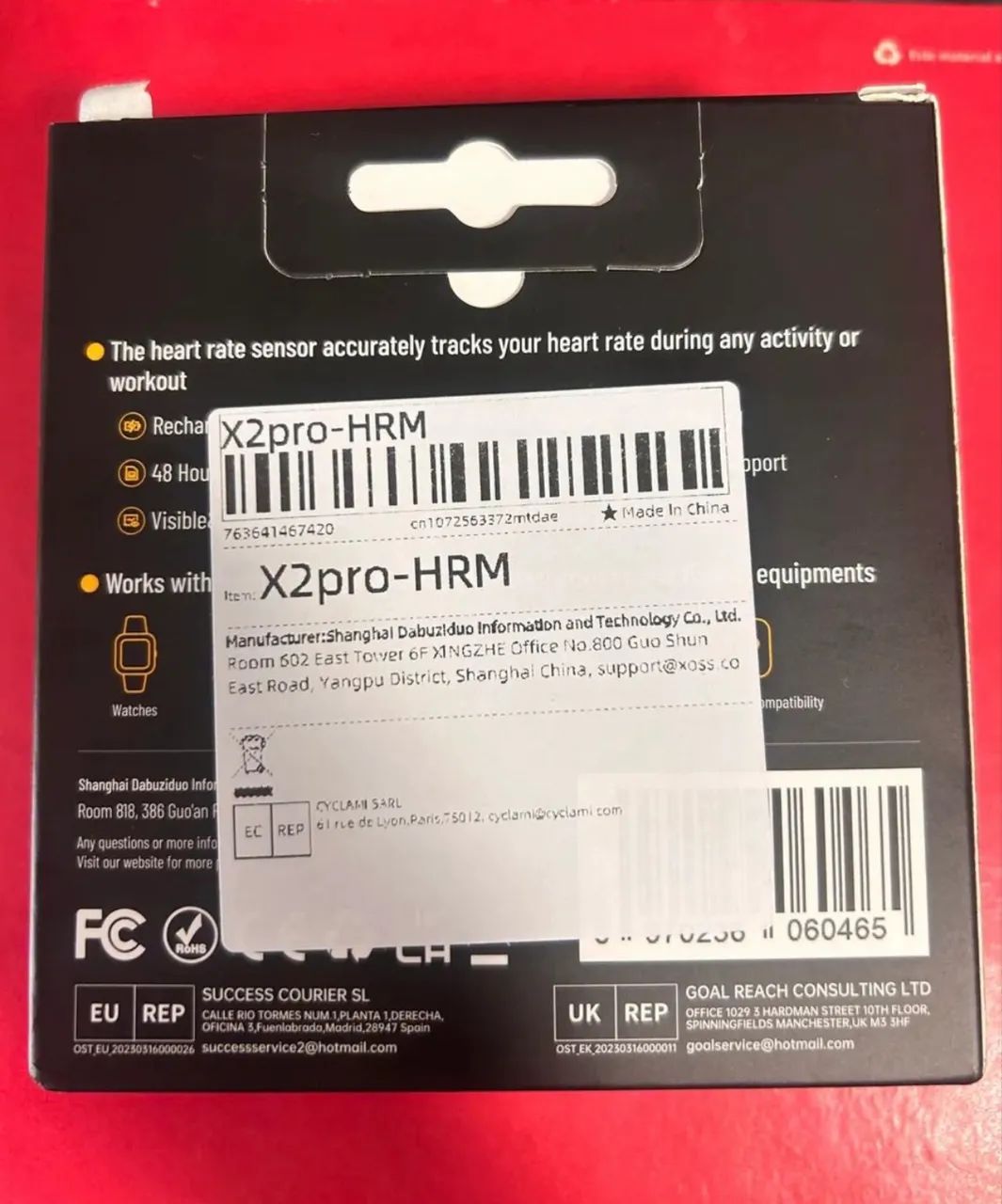 Cinta cardiaca XOSS X2 Pro - Nova!  - Foto 3