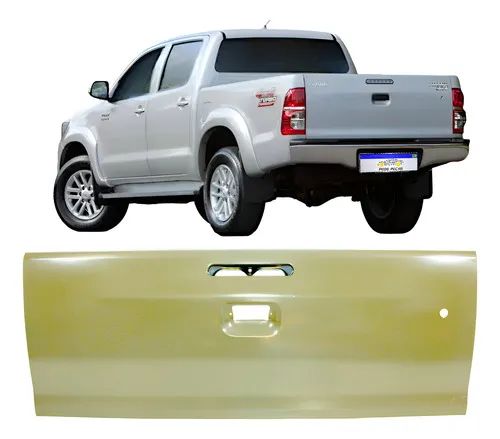 Tampa Traseira Toyota Hilux C/f Chave 2009 2010 2011 Novo Cinza - Foto 9