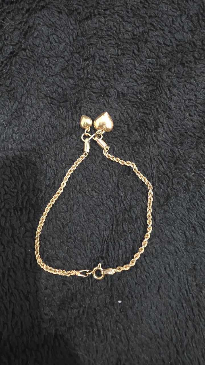 Tornozeleira em ouro 18k