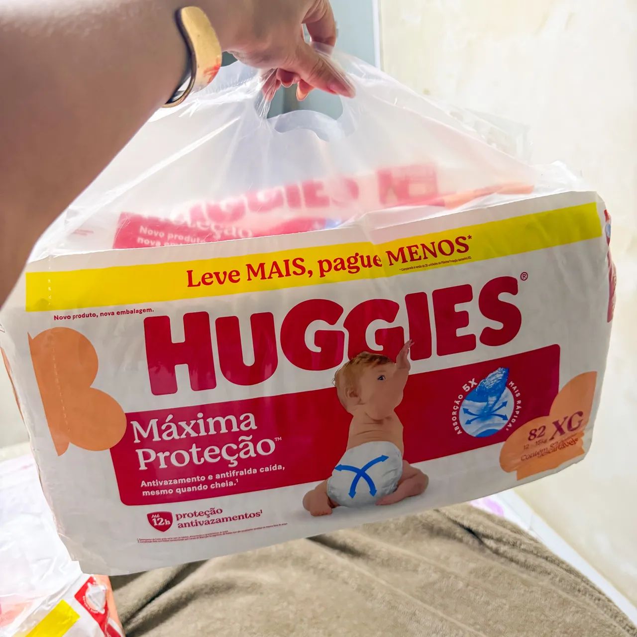 Fraldas Huggies XG Pacotão 