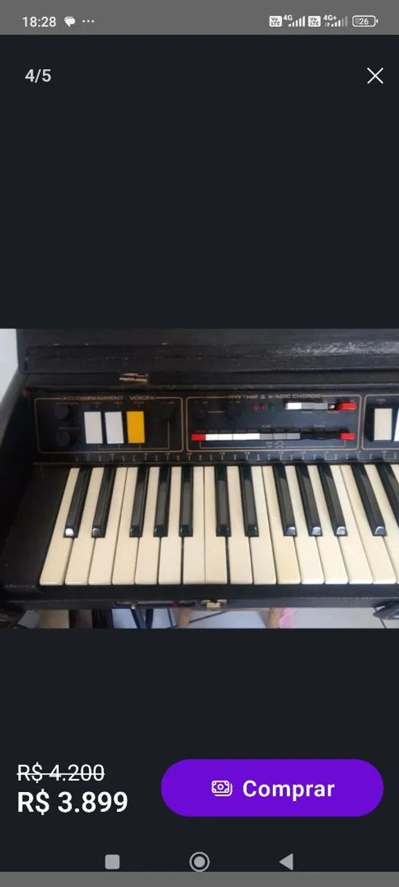 Órgão teclado elétrico - Foto 2