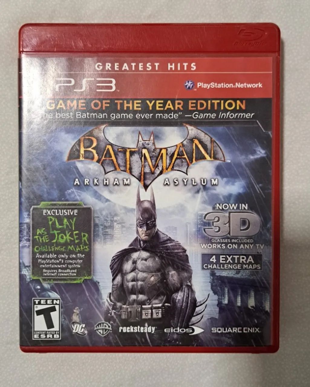 Batman Arkham Asylum - Jogo PS3 (Original, Usado em Ótimo Estado)