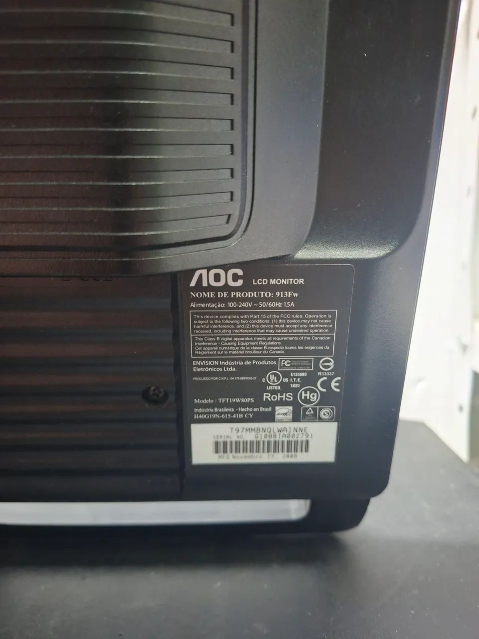Monitor AOC 19 polegadas  - Foto 4