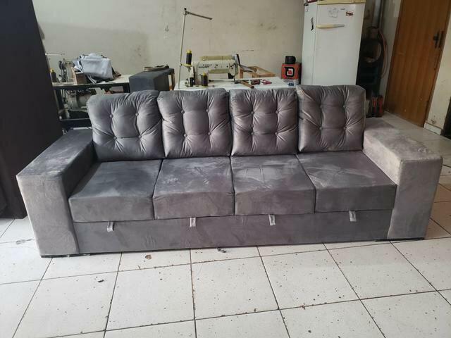(SUPER PROMOÇÃO) - Sofa C/04 Assentos Retrátil NOVO