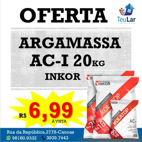 Oferta de argamassa ACI 20kg Inkor Por 6,99 à vista