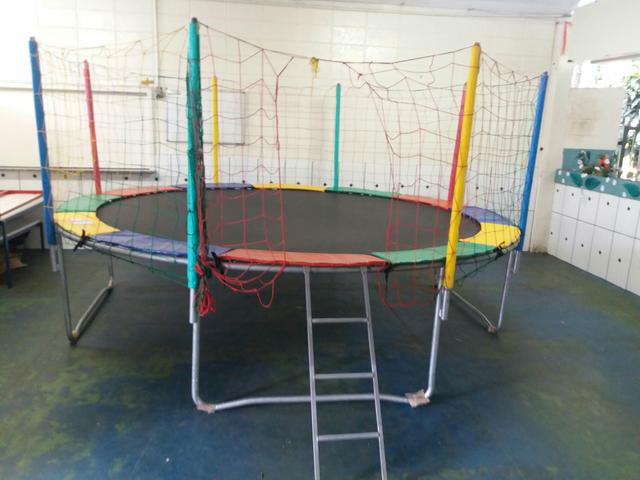 Cama elástica algodão doce pipoca pula pula piscina de bolinhas - Foto 6