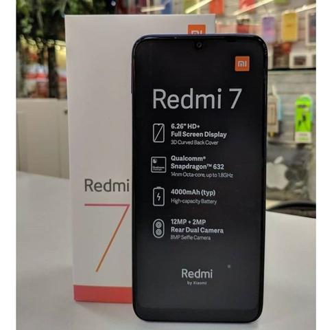 Redmi 7 32GB e 64 GB Preto / Azul, Zero Lacrado Versao Global