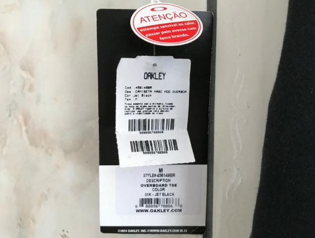 Camiseta Oakley Mod Overboard Tee Preta Original e Nova. (Tamanho: M) - Foto 4