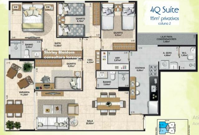 Oferta Apartamento e 3 qts Bella Augusta Residencial Lorenge (pronto para morar) - Foto 13