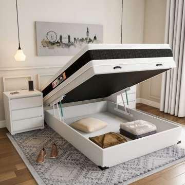 Cama casal completa com colchão Double face / Parcelas de:R$ 198.00