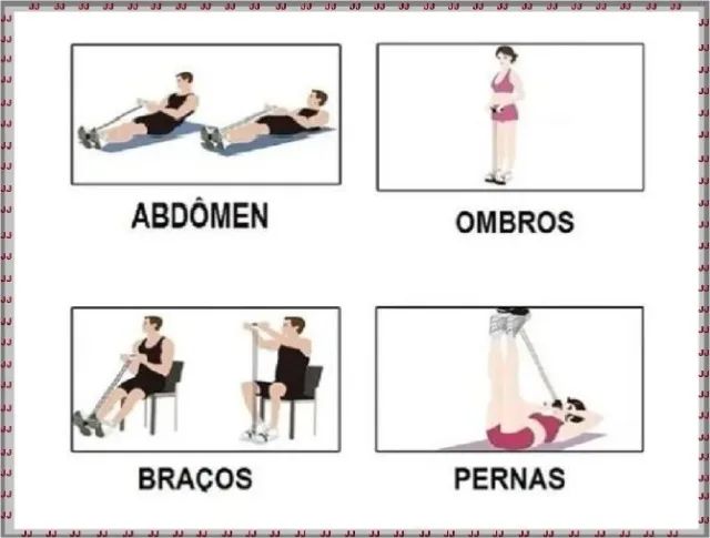 Elástico de tensão com apoio para os pés, pernas, braços e costa  - Foto 2