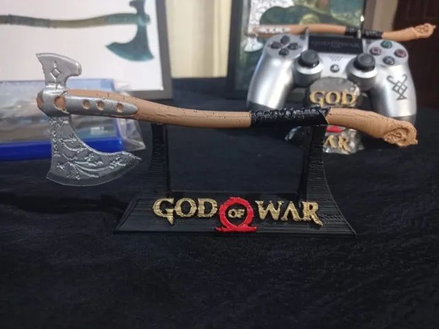 Suporte Para Controle Ps5 God Of War + Machado Leviathan