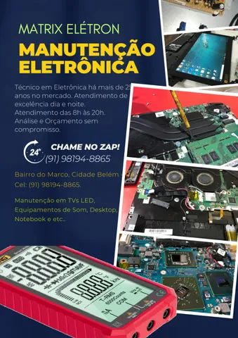 Manutenção em Equipamentos, Eletrônicos  e Software