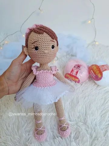 Boneca Bailarina Amigurumi Crochê  - Foto 2