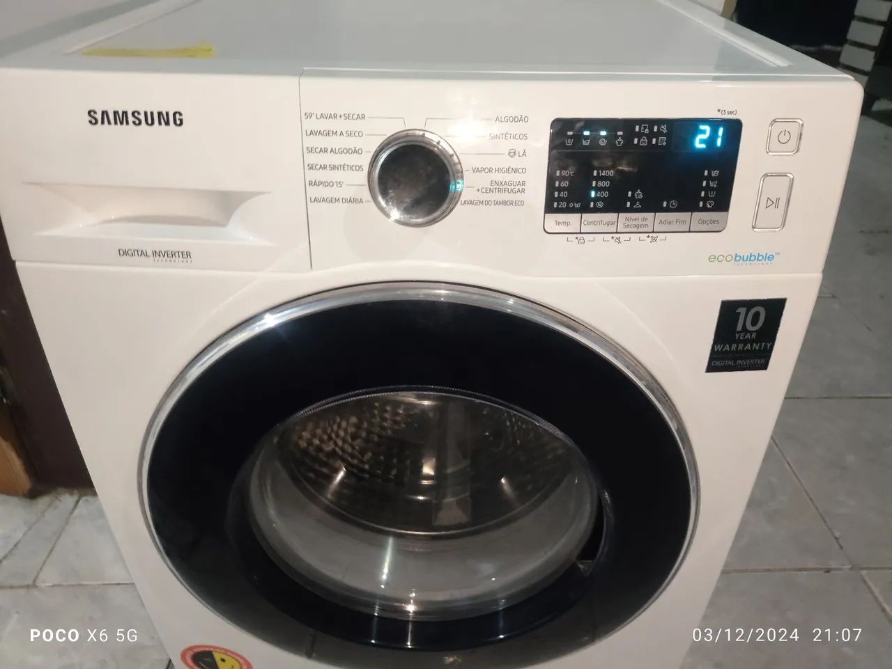 Lava e seca Samsung 11kg com garantia de um ano entrega instalação grátis golpista nem fal - Foto 6