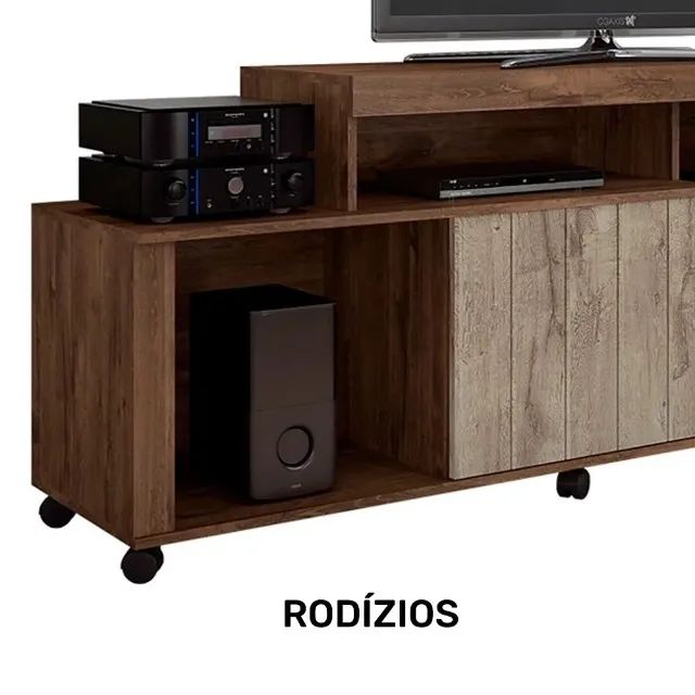 Rack C/Rodízios P/TVs Até 42 Polegadas 1.50M.São Produto Novo Direto de Fábrica P/Sua Cas - Foto 6