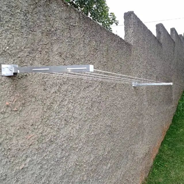 Varal De Parede Aluminio  Reforçado Até 50 Kg - 4 Metros - Foto 4