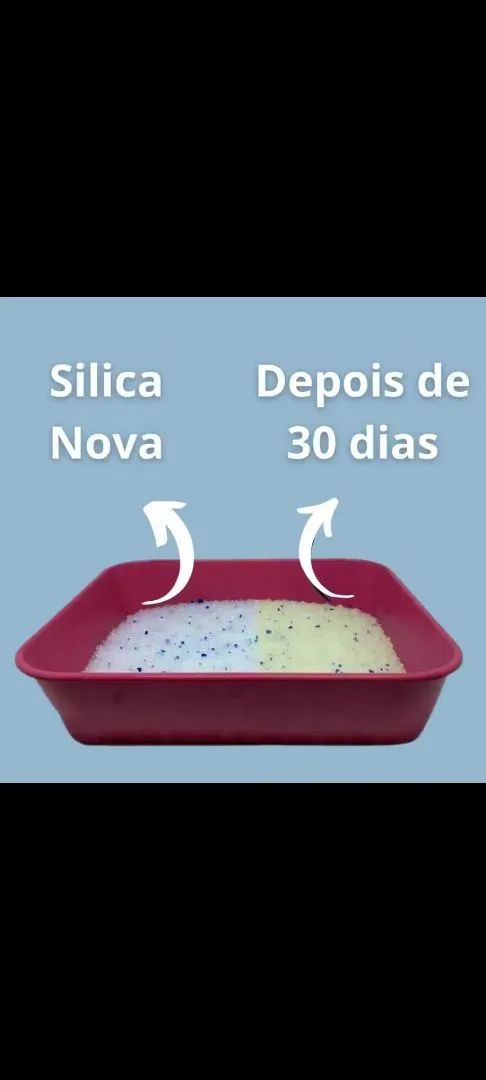 Areia Sanitária Para Gatos Anti Odor Cristais de Sílica Grossa Elo Imports Pet 1,2kg - Foto 5