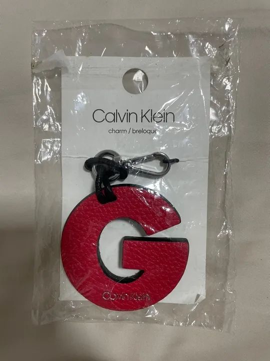 Chaveiro Calvin Klein Letra G Novo 