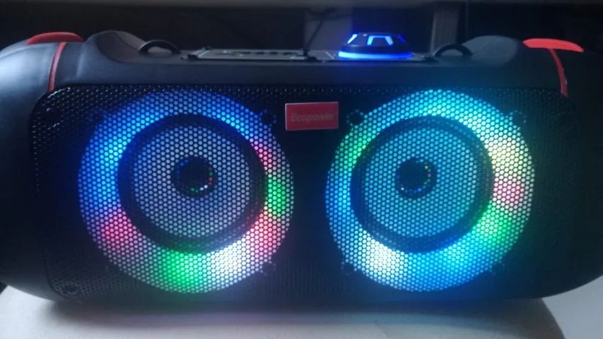 Caixa De Som Ecopower Ep-2306 - Bluet - Usb -sd - Fm - 1 Mic - Foto 4