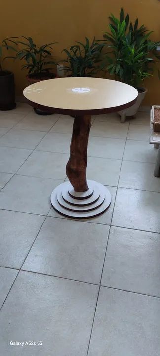 Mesa Circular de Apoio - Foto 4