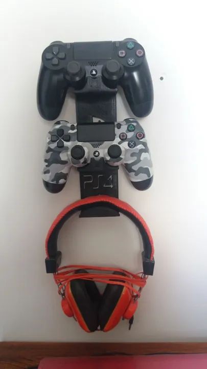 Suporte De Parede Para 2 Controles E 1 Headset De Xbox Ps3 Ps4 - Foto 5
