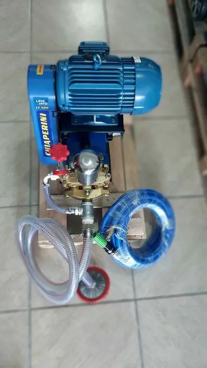 Lavadora Industrial Lava Jato LJ500 Motor WEG 5HP Trifásico 220/380V com Mangueira 10 Chia - Foto 4