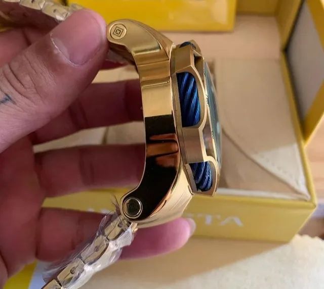 Relógio INVICTA VENOM ESTRELA FUNCIONAL C/ AZUL - Foto 6