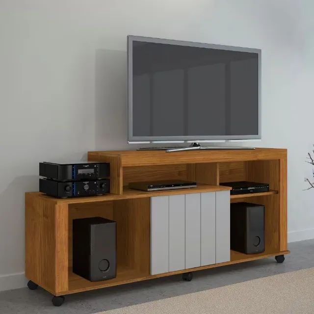 Rack C/Rodízios P/TVs Até 42 Polegadas 1.50M.São Produto Novo Direto de Fábrica P/Sua Cas - Foto 3