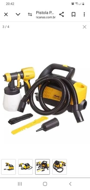 Pistola  com compressor Wagner para pintura - Foto 2