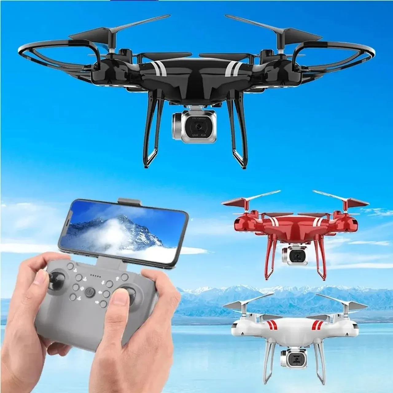 Super drone quadcopter dual camera 4k wifi