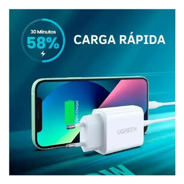 Carregador + Cabo para iPhone - Ugreen é marca recomendada pela própria Apple! - Foto 4