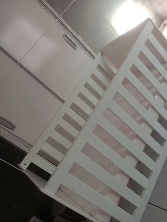 Berço de Bebê Branco - Foto 4