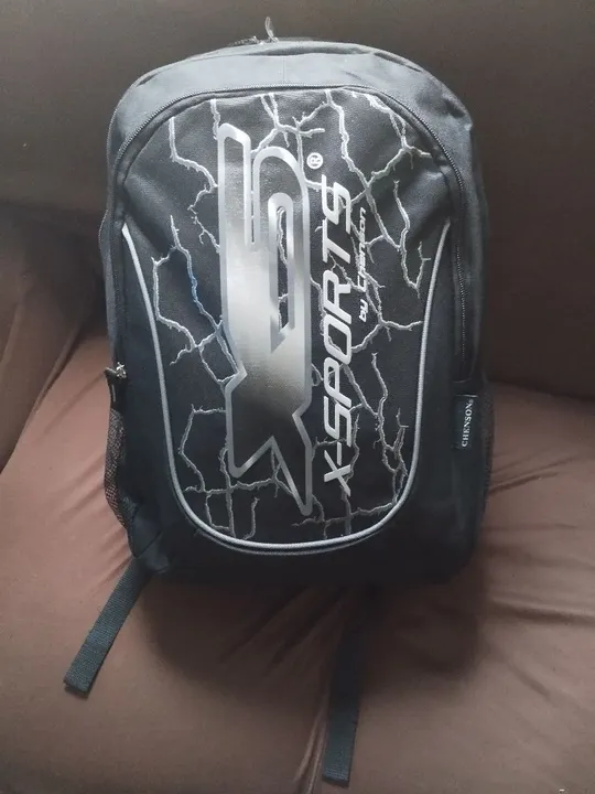 Mochila Chenson X-Sports Preta reforçada 100% poliéster nova zero