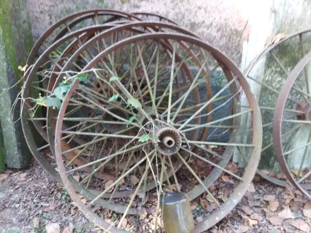 roda de aro de ferro fundido - raridade - Foto 3