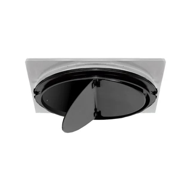 Ralo Automatico Inteligente 10 cm Quadrado ABS Cromado Veda Cheiro - Foto 3