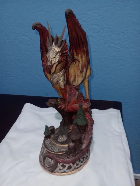 Dragão de Resina - Decoração - Colecionador - Foto 2