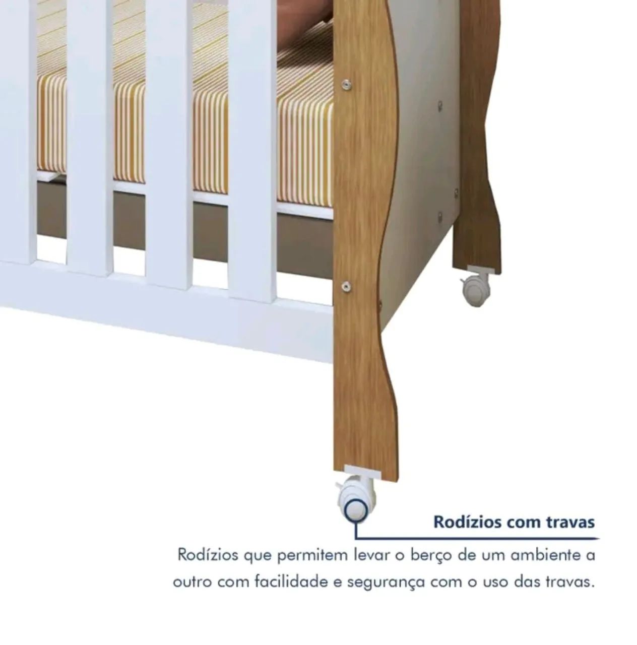 Berço Soninho Americano 100% mdf 2 cores disponíveis  / pague na entrega  - Foto 6