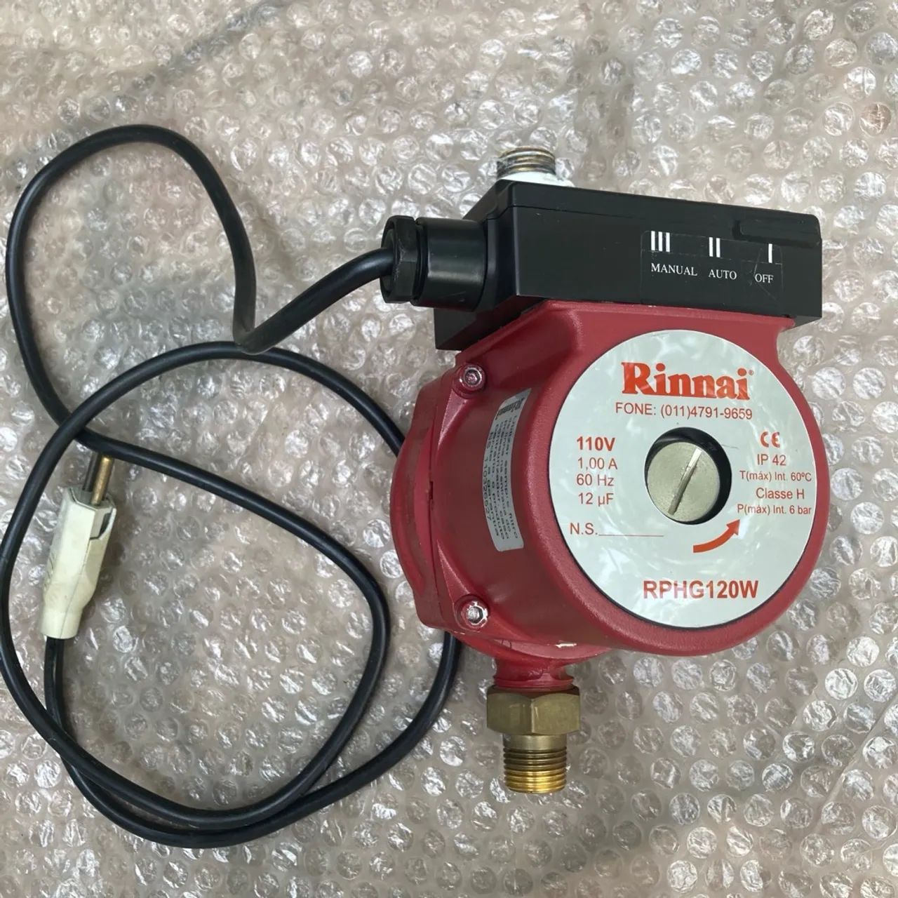Bomba d'água Rinnai RPHG120W - Nova