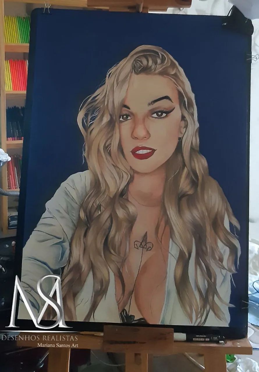 Quadro realista, presentei com um desenho - Foto 3