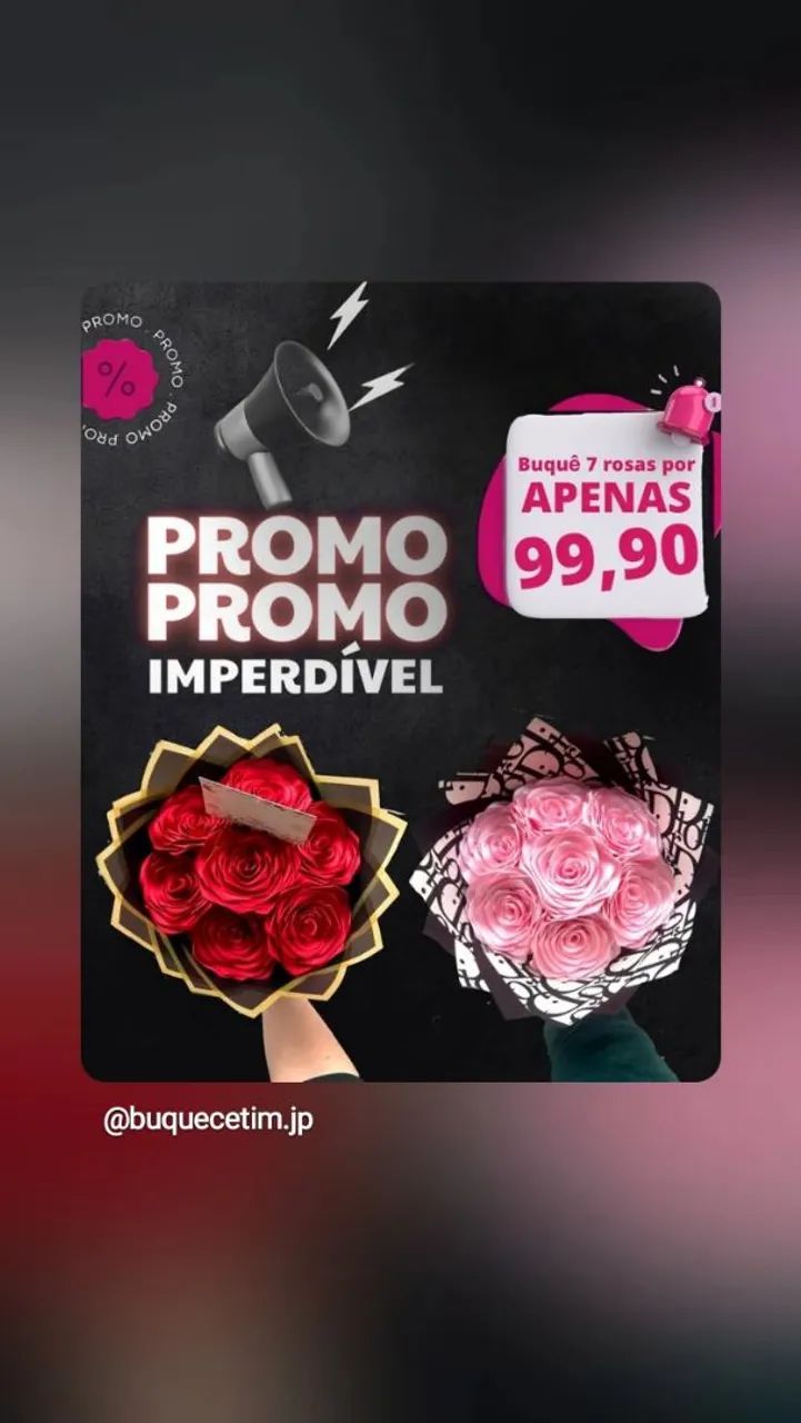 Vende Buquê de Flores Personalizadsos