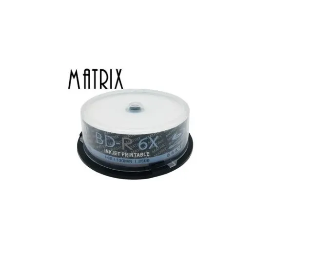 blu ray disk bd-r 6x 130min 25gb matrix c/nota fiscal
