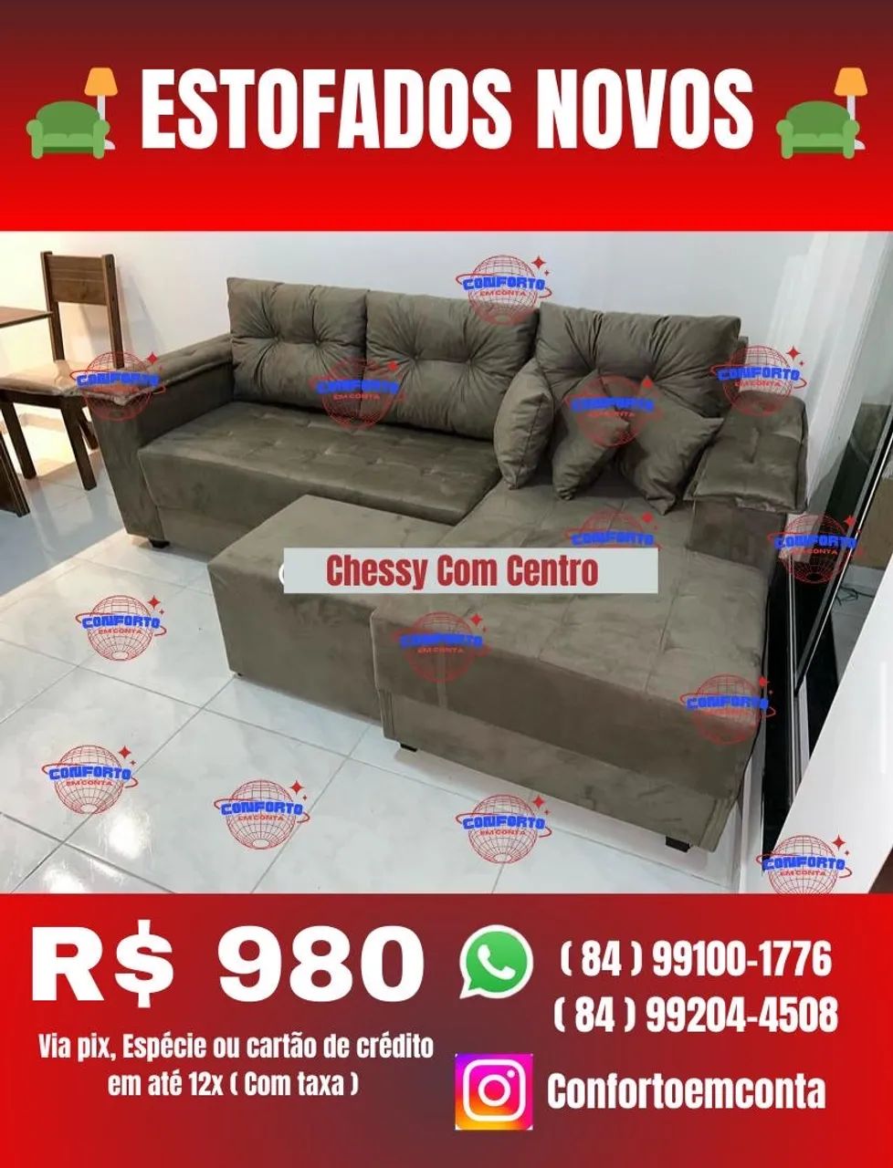 Sofá Chessy com centro - Novo -  Diretamente da fábrica  - Foto 3