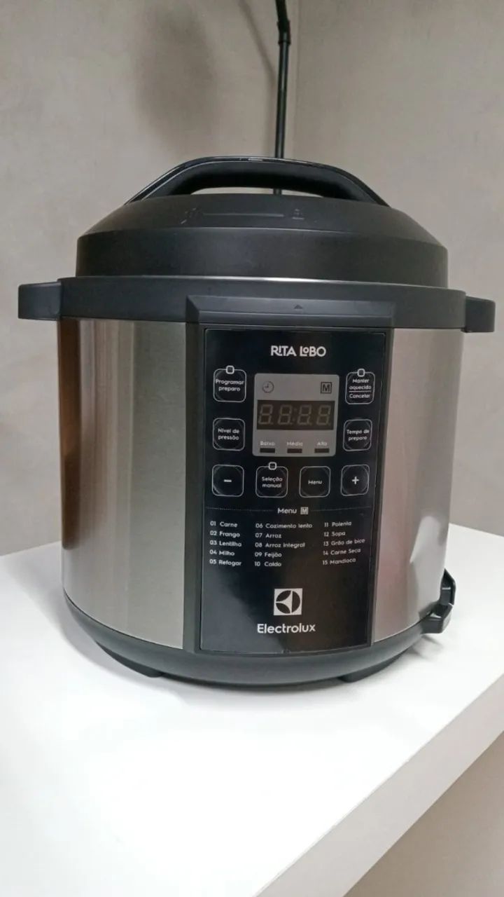 PANELA DE PRESSÃO ELECTROLUX 220V ANTI PCC20 AÇO ESCOVADO