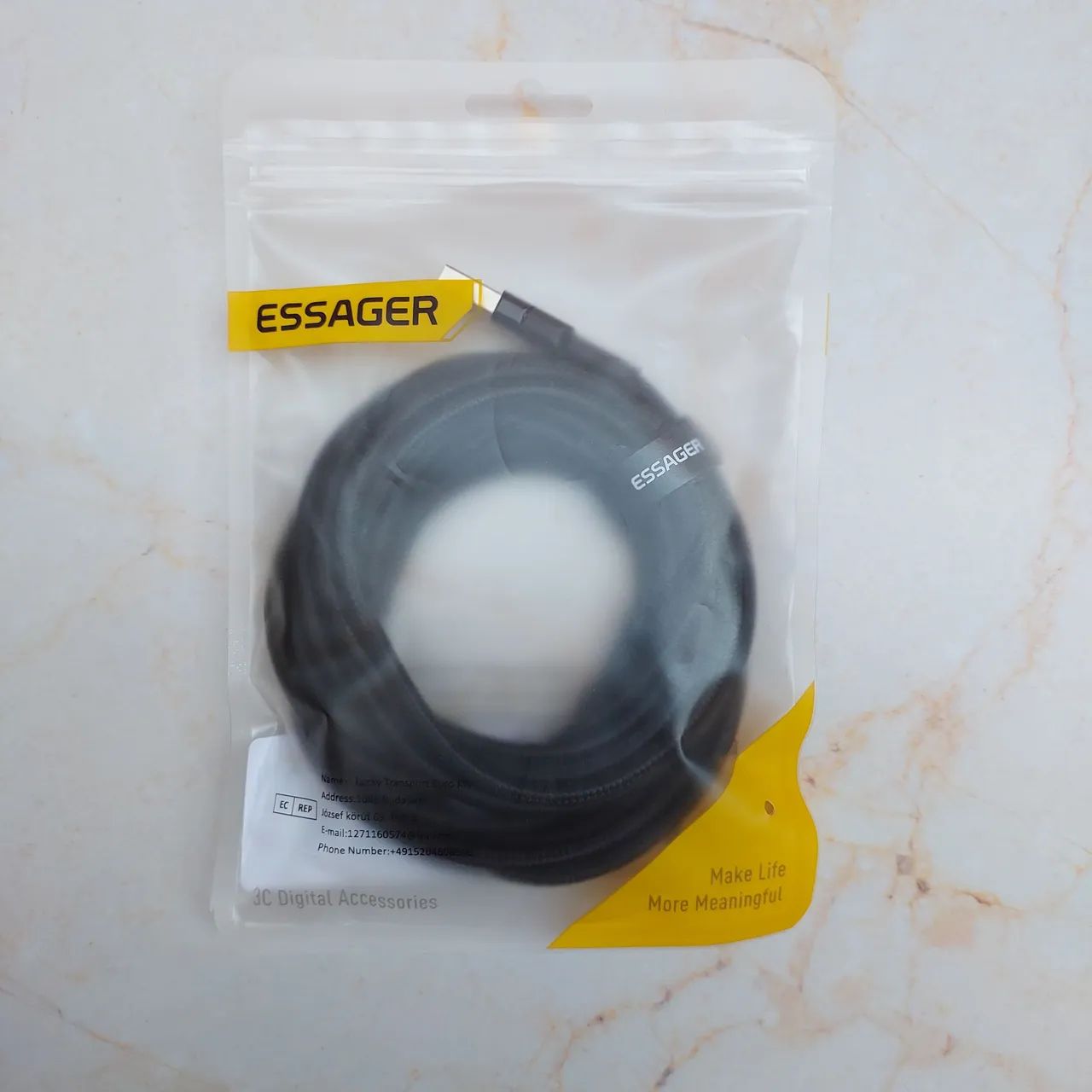 Essager Cabo USB A para USB C Reforçado Resistente 3 metros - Foto 5