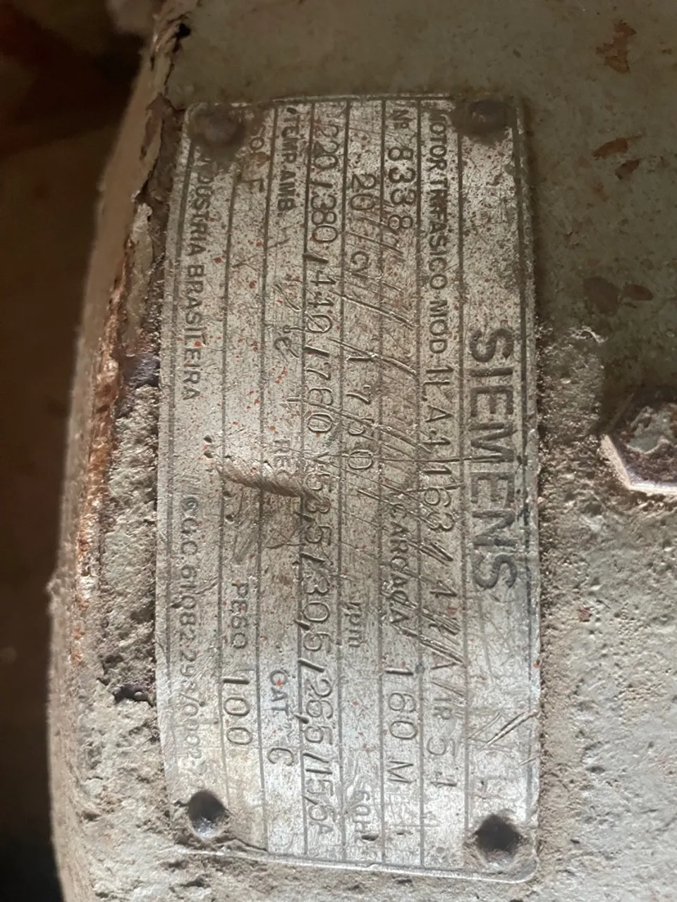 motor e bomba 20cv