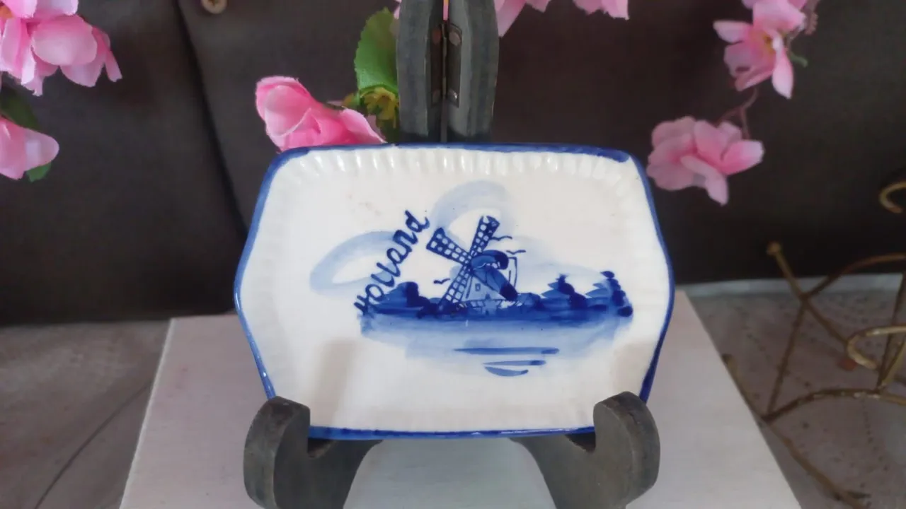 Mini Bandeja Decorativa Holandesa em porcelana